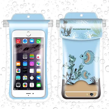 

Waterproof Swimming Bag Phone Pouch River Trekking Hiking Ski Diving Underwater Mobile Phone Bags Case for Less than 6.4 inches