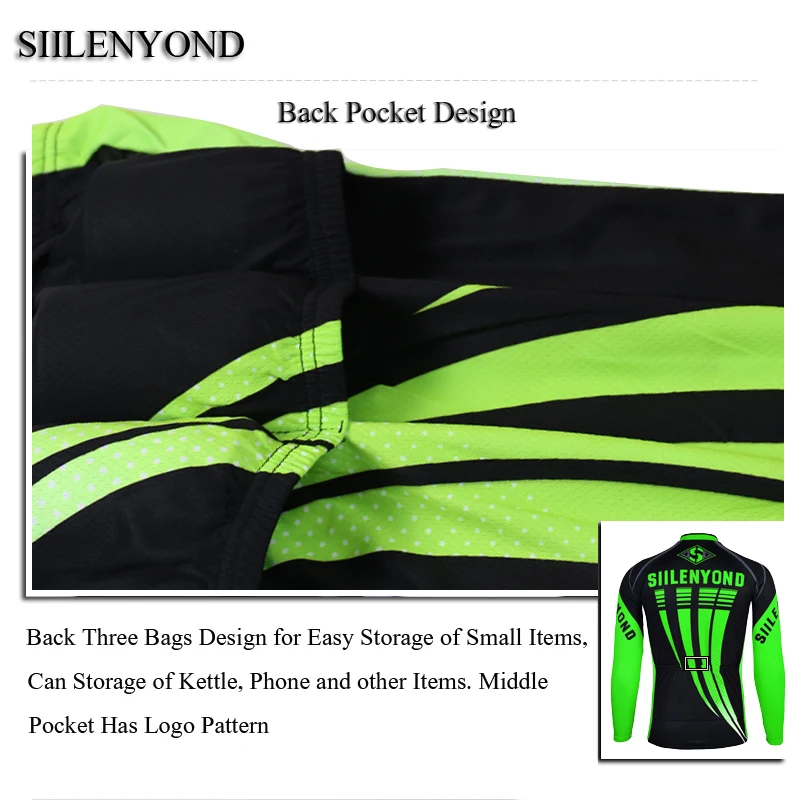 Siilenyond зимняя сохраняющая тепло зимняя велосипедная Джерси термо флисовая MTB велосипедная велоспортивная одежда для гонок велосипедная одежда