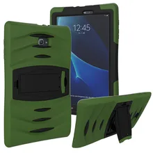 T580 Heavy Duty Силиконовый Футляр Защитный чехол подставка планшет для Samsung Galaxy Tab A 10,1 T585 T580 SM-T580