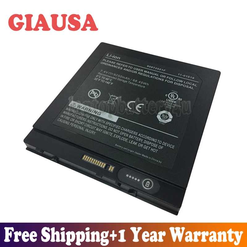 GIAUSA Новая батарея 7 4 V 68.45Wh 9250mAh 909T2021F для Xplore iX104 Tablet PC BTP-80W3 BTP-87W3 11-01019 Series |