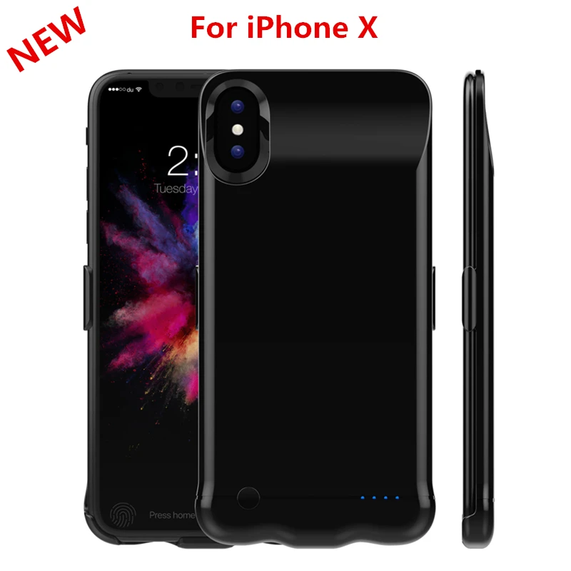 

5200mAh External Battery Charging Cover For iPhone X Battery Case Portable Backup Power Bank Case For iPhone XS Power Case