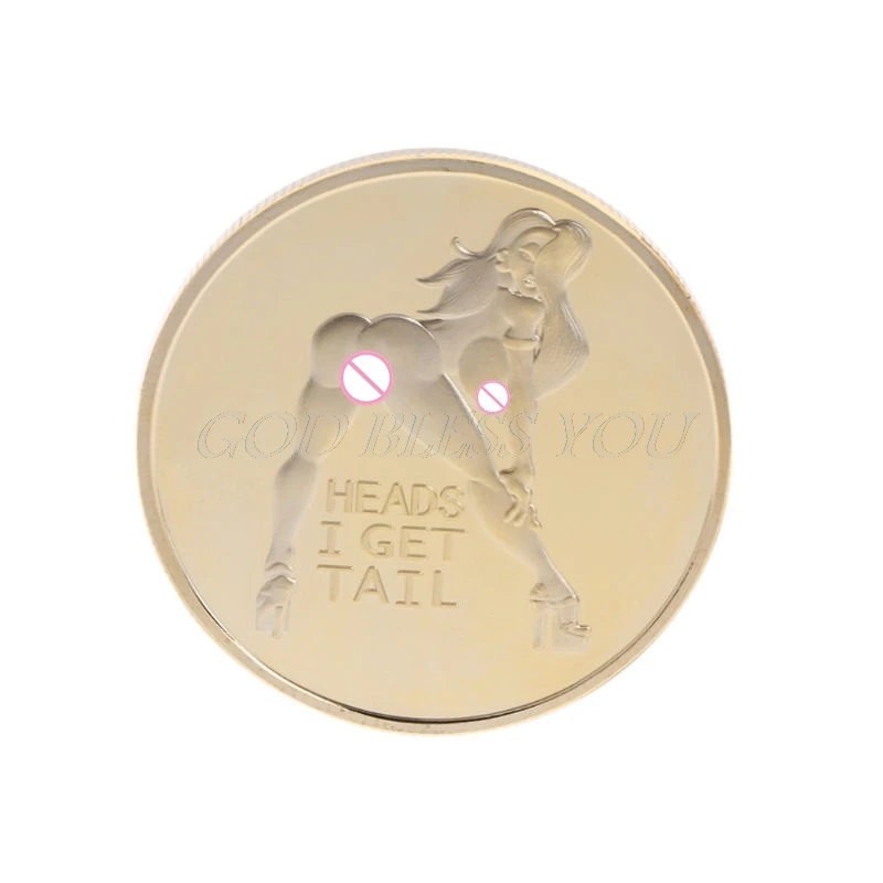 Commemorative Coin Sexy Woman Luck Collection Arts Gifts Bitcoin Alloy Souvenir