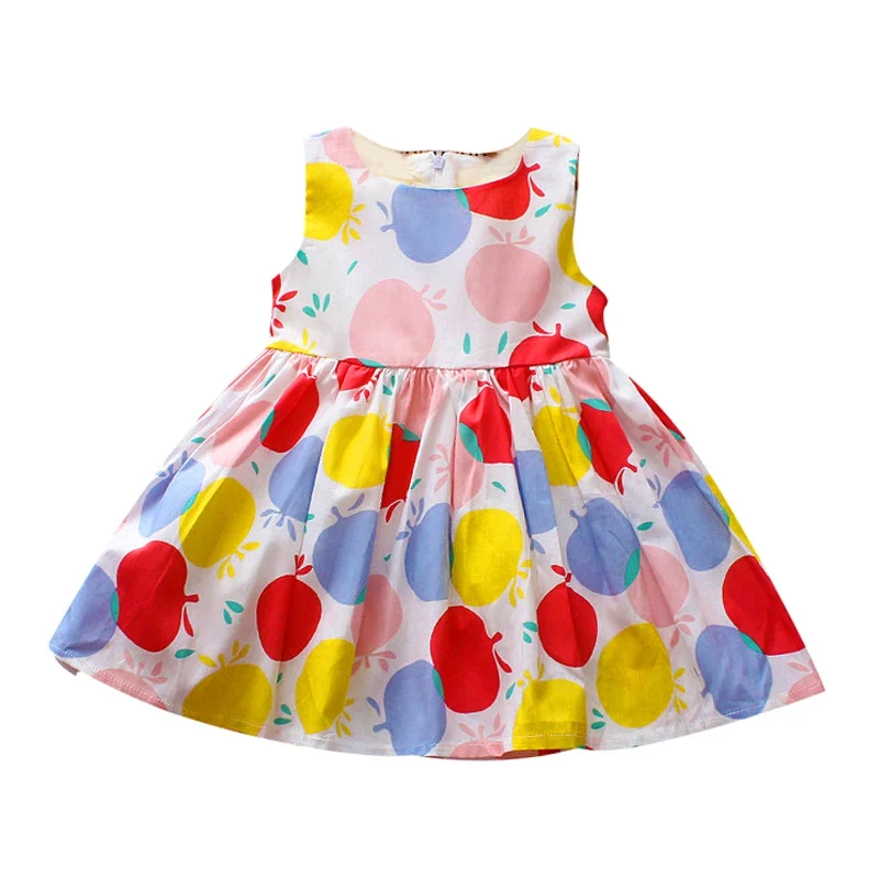 Buy Kids Baby Girl Dress Summer Fruit Colorful Print