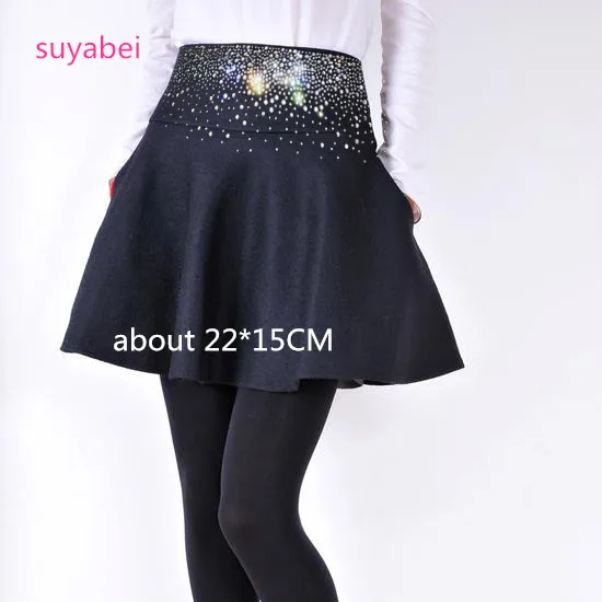 

4pc/lot dress decor design stones iron on design rhinestone applique patch hot fix rhinestone transfer motifs
