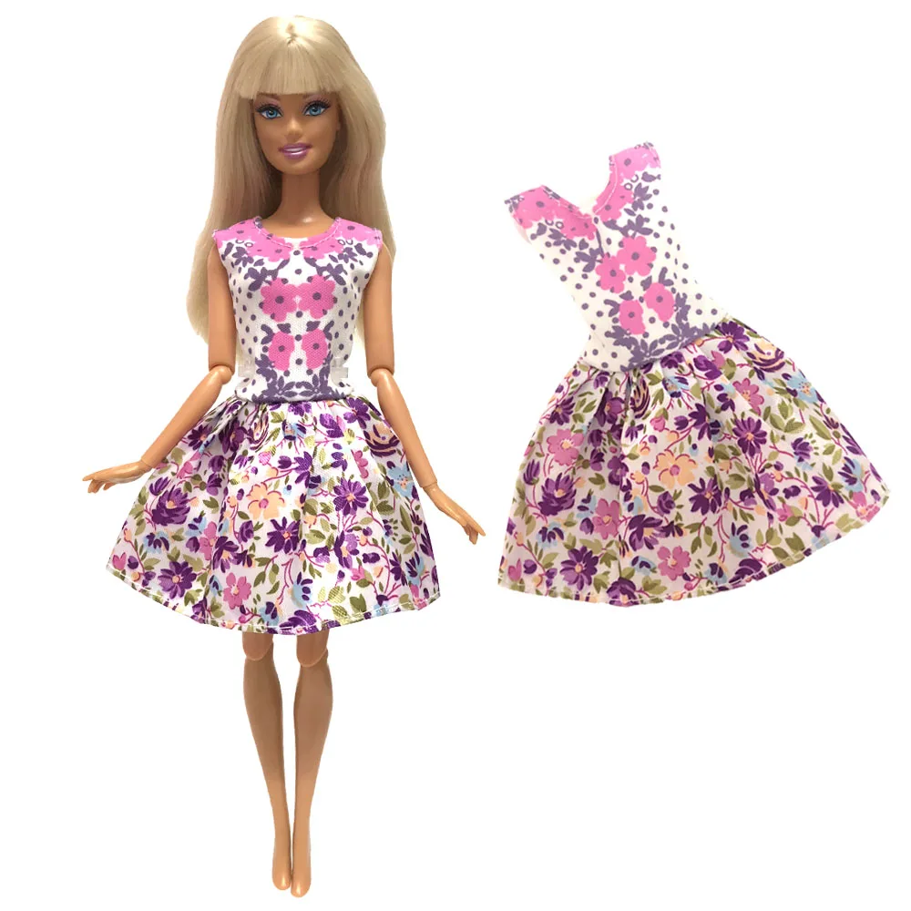 NK One Set Doll Clothes Dress Fashion Skirt Party Gown For Barbie Doll Accessories Baby Toys DIY Girl Best Gift 033A JJ