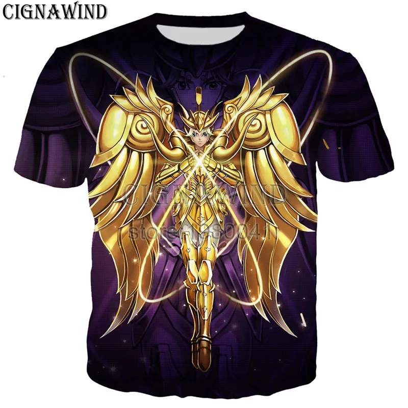 Футболка Мужская/женская с 3D-принтом аниме Saint Seiya Shiryu | Мужская одежда