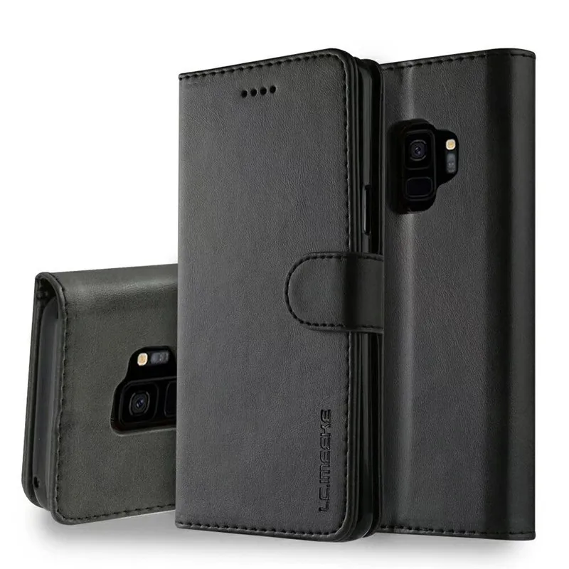 100pcs/lot Leather Flip Wallet Phone Case For iphone 11 11pro Cover Case For iphone 11 pro max Coque Fundas Etui - Цвет: Black