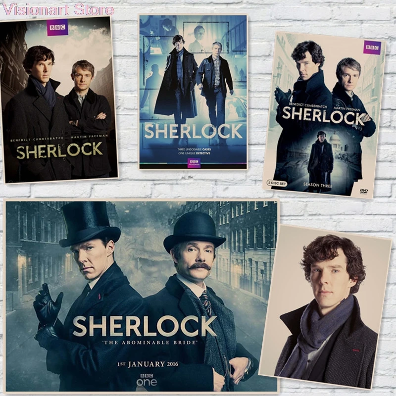 

Sherlock Posters Movie Posters Wall Stickers Home Decoration home art Posters MO94