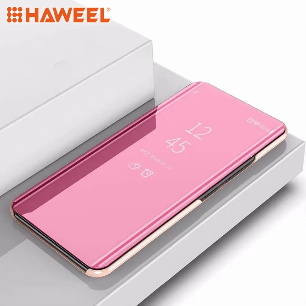 

HAWEEL Electroplating Mirror Horizontal Flip Leather Case for iPhone XS Max / XS / Mi8 SE / Redmi 6A / Redmi 6