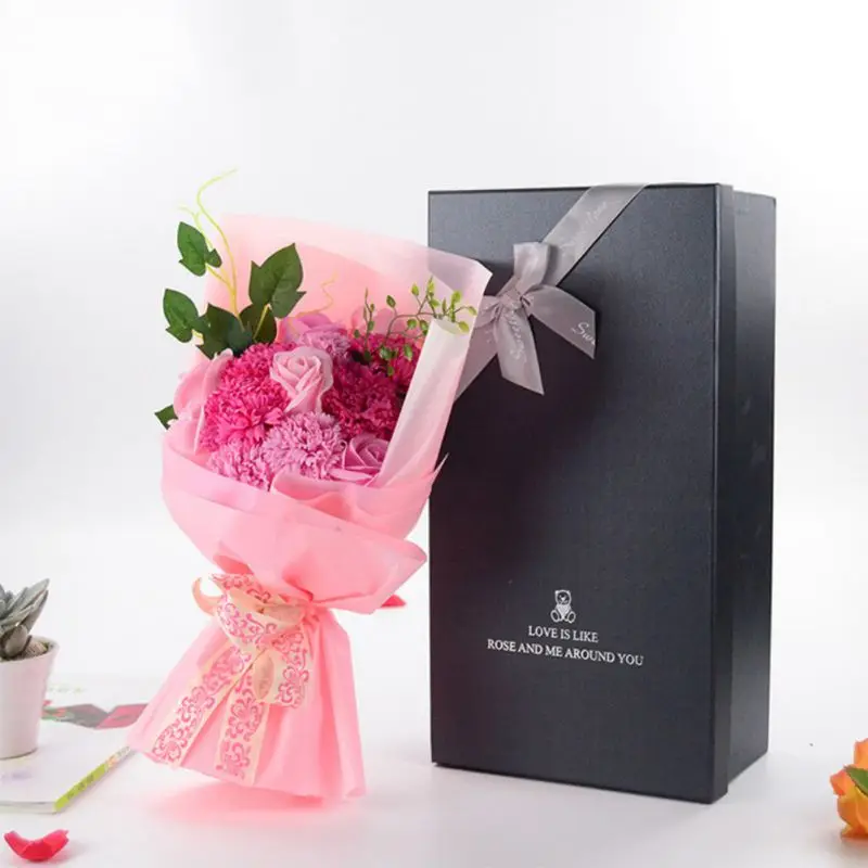 Mother's Day Handmade Dried Flowers Carnation Soap Bouquet ...