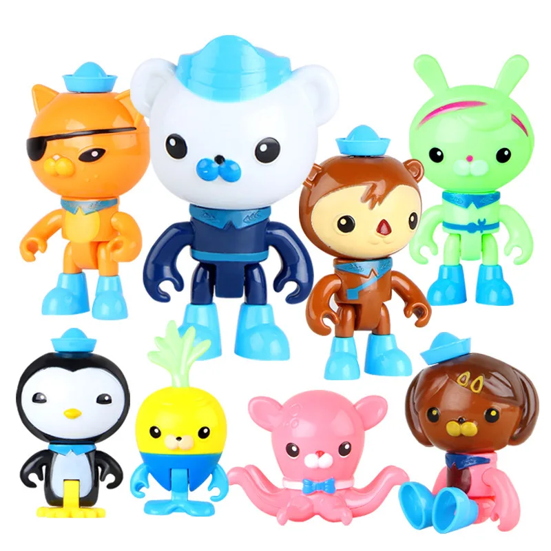

The Octonauts Figure Barnacles Kwazii Action PVC Shellington Toy Figures Peso Captain Cartoon Model Toy Children Birthday Gift