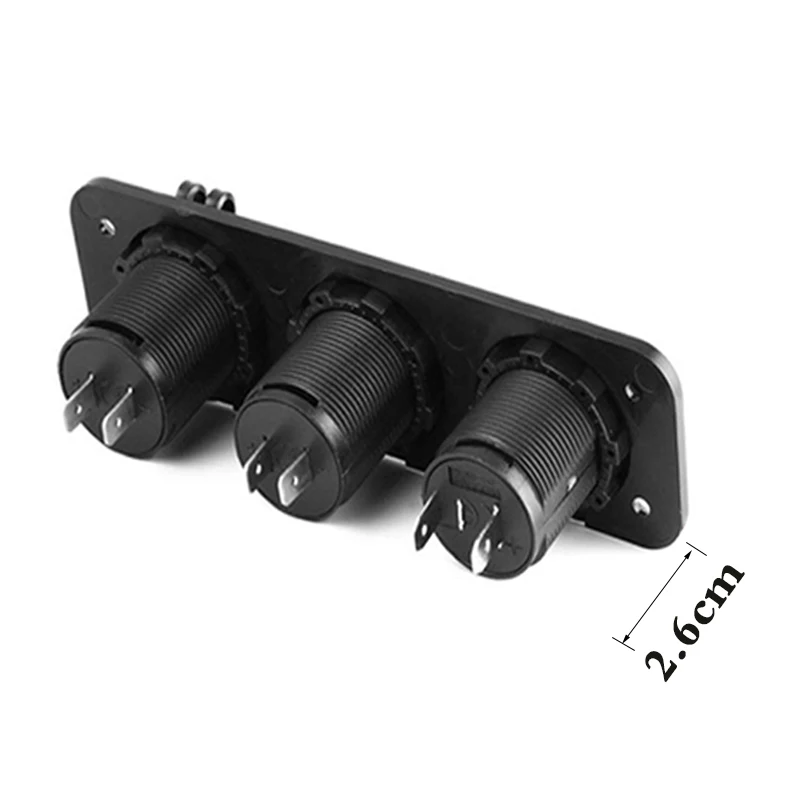 LED 12 V панель переключателя Стандартный цифровой вольтметр адаптер с двойным USB