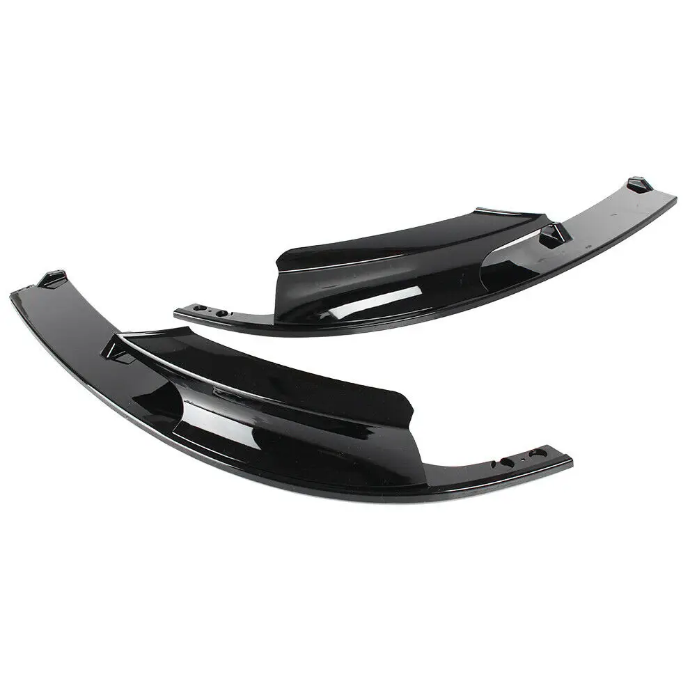 1 par negro brillante cubierta de parachoques frente de labio F30 para BMW Serie 3 M 2012-2018 ABS parachoques sólo para versión deportiva estilo de coche 1 par negro brillante cubierta de parachoques frente de labio F30 para BMW Serie 3 M 2012-2018 ABS parachoques sólo para versión deportiva estilo de coche