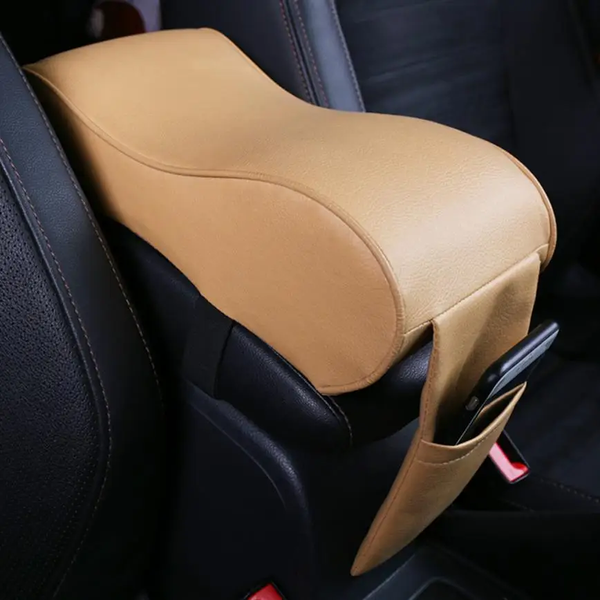 Новое поступление 1 шт. прочный кожаный автомобильный внедорожник Центральная коробка подлокотник консоль Мягкая Подушка Чехол au8
