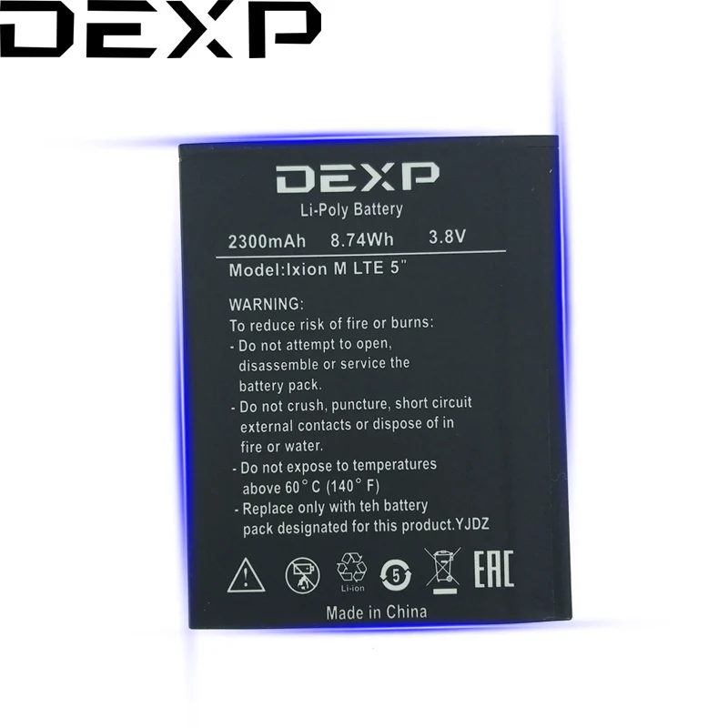 

Original NEW DEXP Ixion M LTE 5" 2300mAh Battery Cellphone Bateria + Tracking Number
