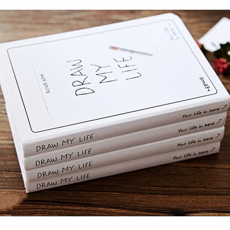 Korea Stationery Blank Notebook A5 Creative Sketchbook Simple Thicken Planner Diary Sketch Book Graffiti Hand-painted Notepad Korea Stationery Blank Notebook A5 Creative Sketchbook Simple Thicken Planner Diary Sketch Book Graffiti Hand-painted Notepad