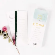 1 упаковка Kawaii увидеть слова я серии бумага для писем закладки Держатели карты сообщений Закладка канцелярский школьный офисный поставка