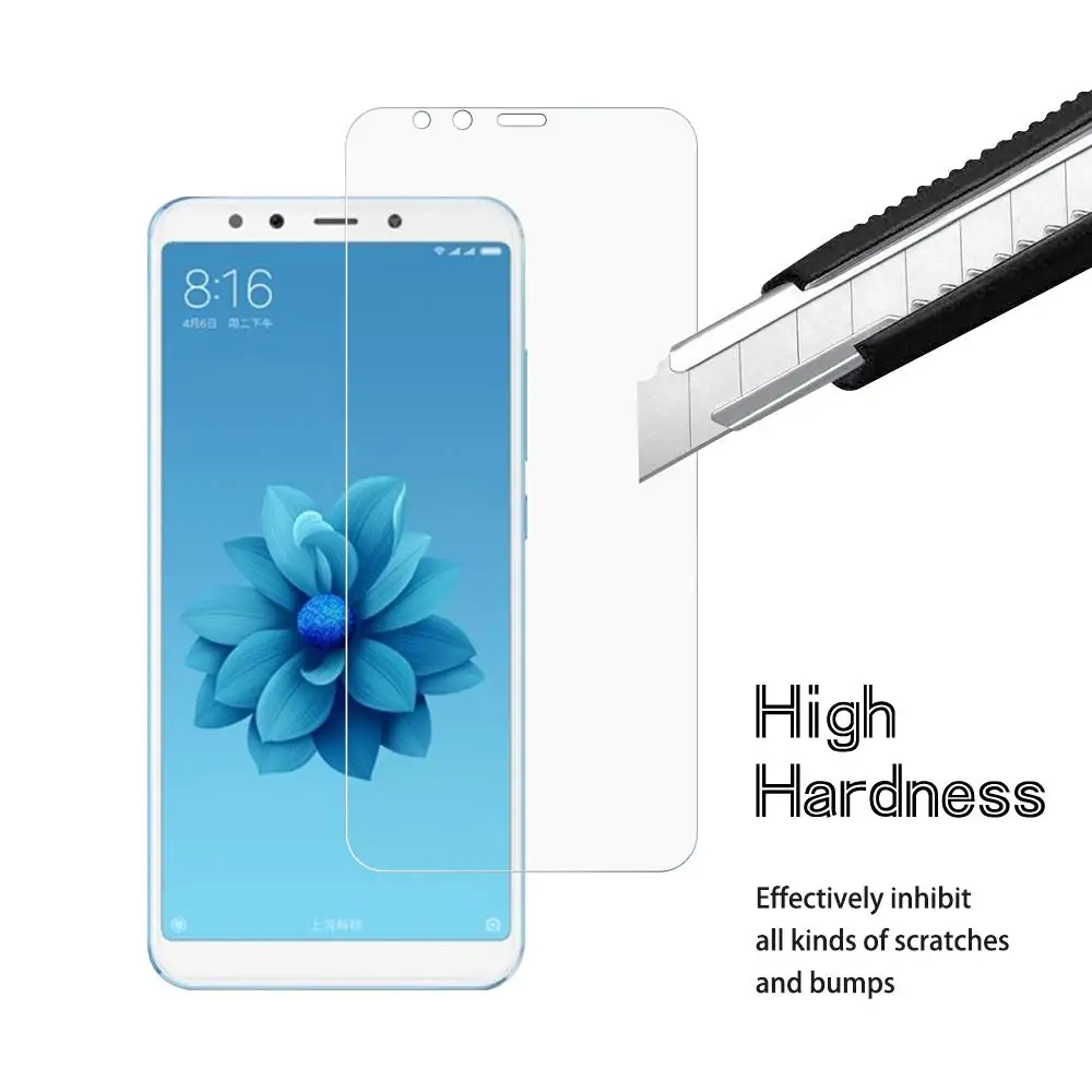 

2.6mm Screen Protector for Xiaomi A2 A2Lite Tempered Glass Scratch Proof Protectors For Xiaomi A2Lite A2 Glass Film Front