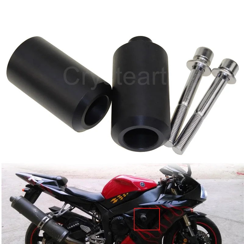 Motorcycle Accessories Black Frame Sliders Falling Crash Engine Protector For Yamaha Yzfr1 Yzf