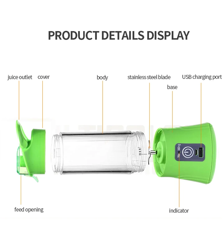 TINTON жизни зарядка через usb Режим Портативный зарядки сокровище функция Малый Соковыжималка Блендер яйцо взбейте миксер для фруктов