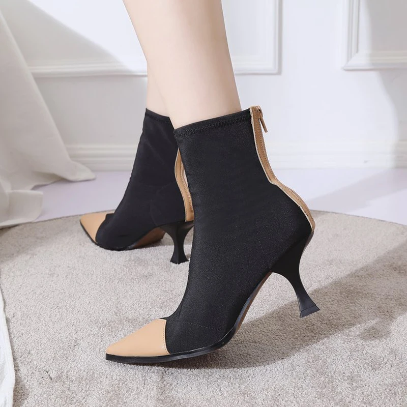 NUOVO Ragazze Bambino Alla Caviglia Fashion Stivali Invernali Chelsea Elastico Zip Laterale Scarpe Piatte