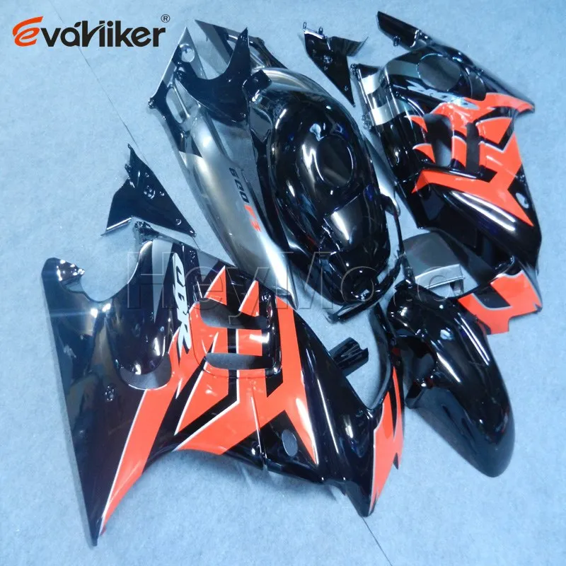 Капот мотоцикла на заказ для CBR600F3 1995-1996 ABS Пластиковый обтекатель мотоцикла+ 5 подарков литьевая форма черный белый - Цвет: D