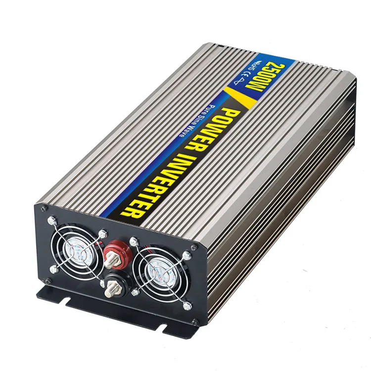 

High efficiency 2500W Car Power Inverter Converter DC 12V to AC 110V or 220V Pure Sine Wave Peak 5000W Power Solar inverters