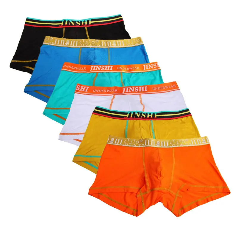 

Hot Sale Combos 2017 New men's solid color bamboo fiber boxer shorts mens breathable underwear u convex underpants for men
