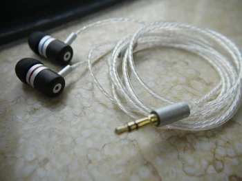 

DIY IE800 earphone 5N silver plated wire Macassar Ebony shell