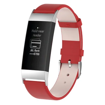

Replacement Bands Leather Straps Smart Fitness Watch Wristband for FitbitCharge 3