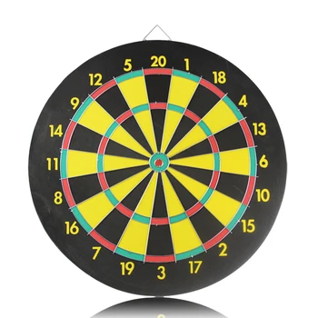 

18 inch yellow-black dart board with 6pcs darts hot indoor game with children