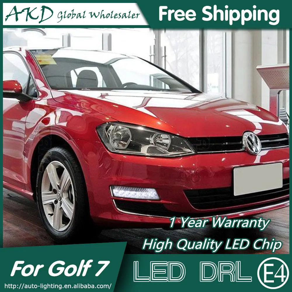 

AKD Car Styling for VW Golf 7 DRL 2013-2015 Golf7 LED DRL Fog Lamp Daytime Running Light Fog Light Signal Parking Accessories