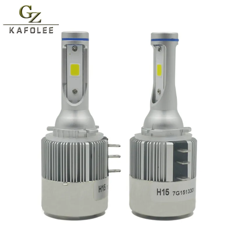 

Gzkafolee Car Headlight H15 LED Light Automobiles led lamp 6000K 72W 8000LM Stronger decoding
