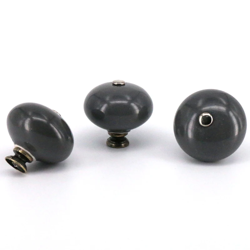 4PCS Round Drawer Knobs 40mm Ceramic Door Handles Kitchen