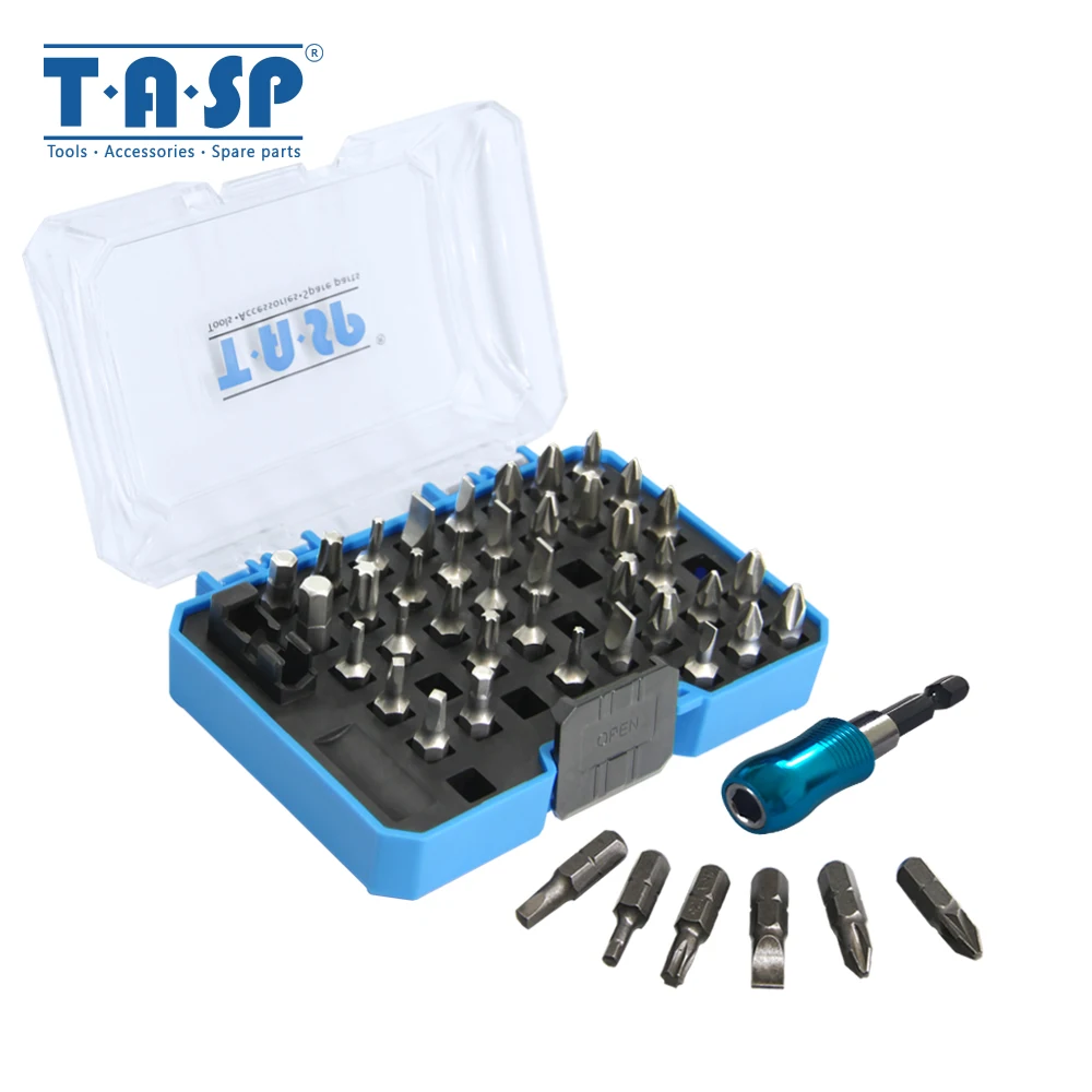 

45 in 1 Screwdriver Bit Set 44 Various Types PH Pozi Torx Slotted Hex Bits & 1 Universal Magnetic Holder in Storage Box