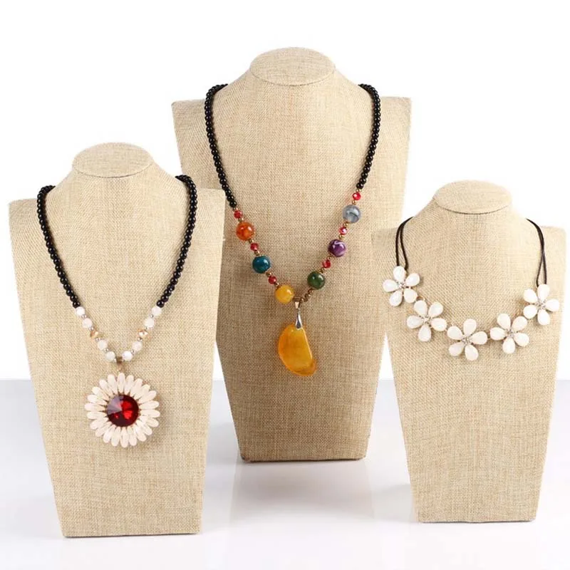Jewelry Display Holder Stand Neck Models Show Necklace Pendant Jewelry