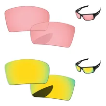 24 K золотой и хрустальный розовый 2 пары Сменные линзы для очков 1 и 2 Солнцезащитные очки Рамка UVA и UVB Защита