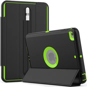 

Shockproof PC Silicon Foldable Stand Leather Case for iPad mini5 2019 Flip Magnetic Sleep Cover for iPad mini5 8" with Pen Set