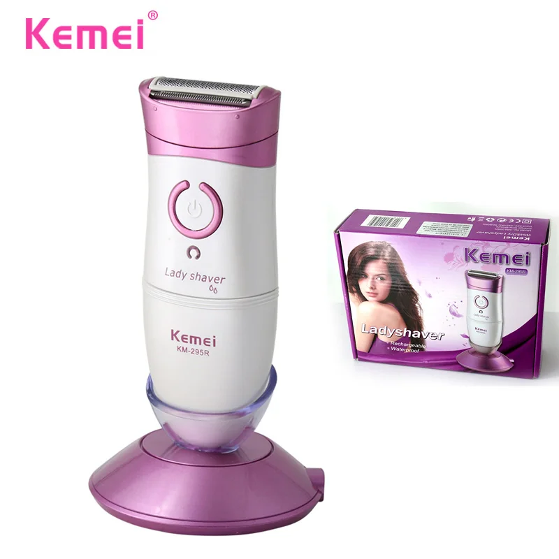 KEMEI Waterproof 3 in 1 Electric Female Epilator Hair Removal For Bikini Facial Cutting Machine depiladora KM-295R | Бытовая техника