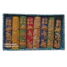 8 шт./компл. Цвет Inkstick Краски китайской тушью палочки традиционные Твердые чернила Anhui; в случае возникновения проблем отель хукайвэнь Хуэй Mo каллиграфии или Краски ing золотой дракон