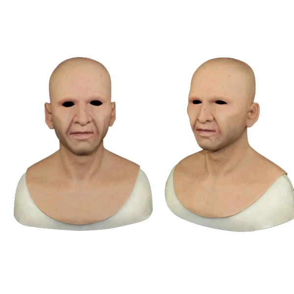 

(SF-N2) party crossdress masquerade fancydress cosplay realistic human face silicone male full head mask fetish wear