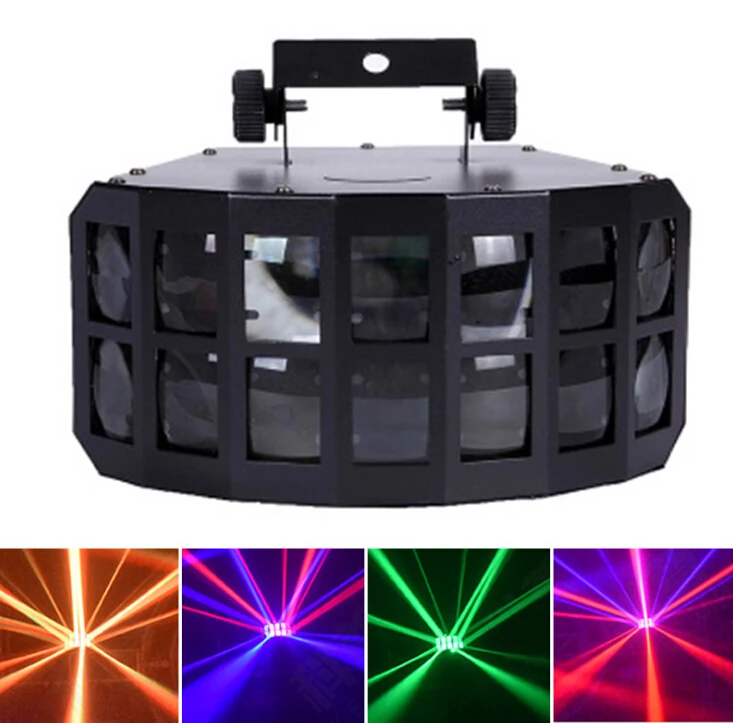

50W Mini LED Double Butterfly Effect decoration ktv dj lights Bar Club Party DMX LED Stage Light