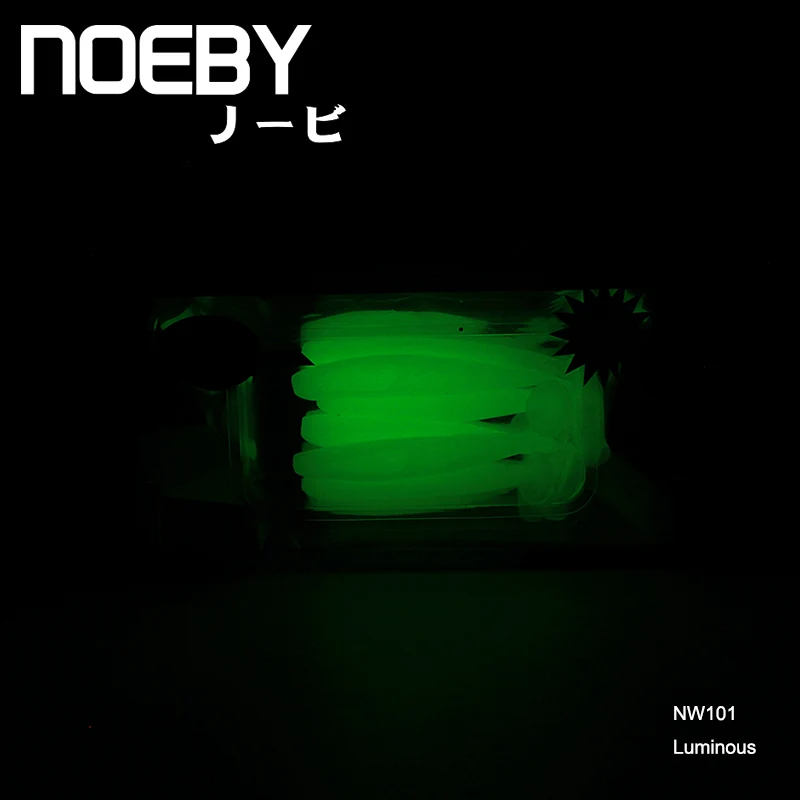 NOEBY 6 шт./лот Мягкая приманка 75 мм/2 2 г Т образный хвост свимбейт мягкая рыболовная