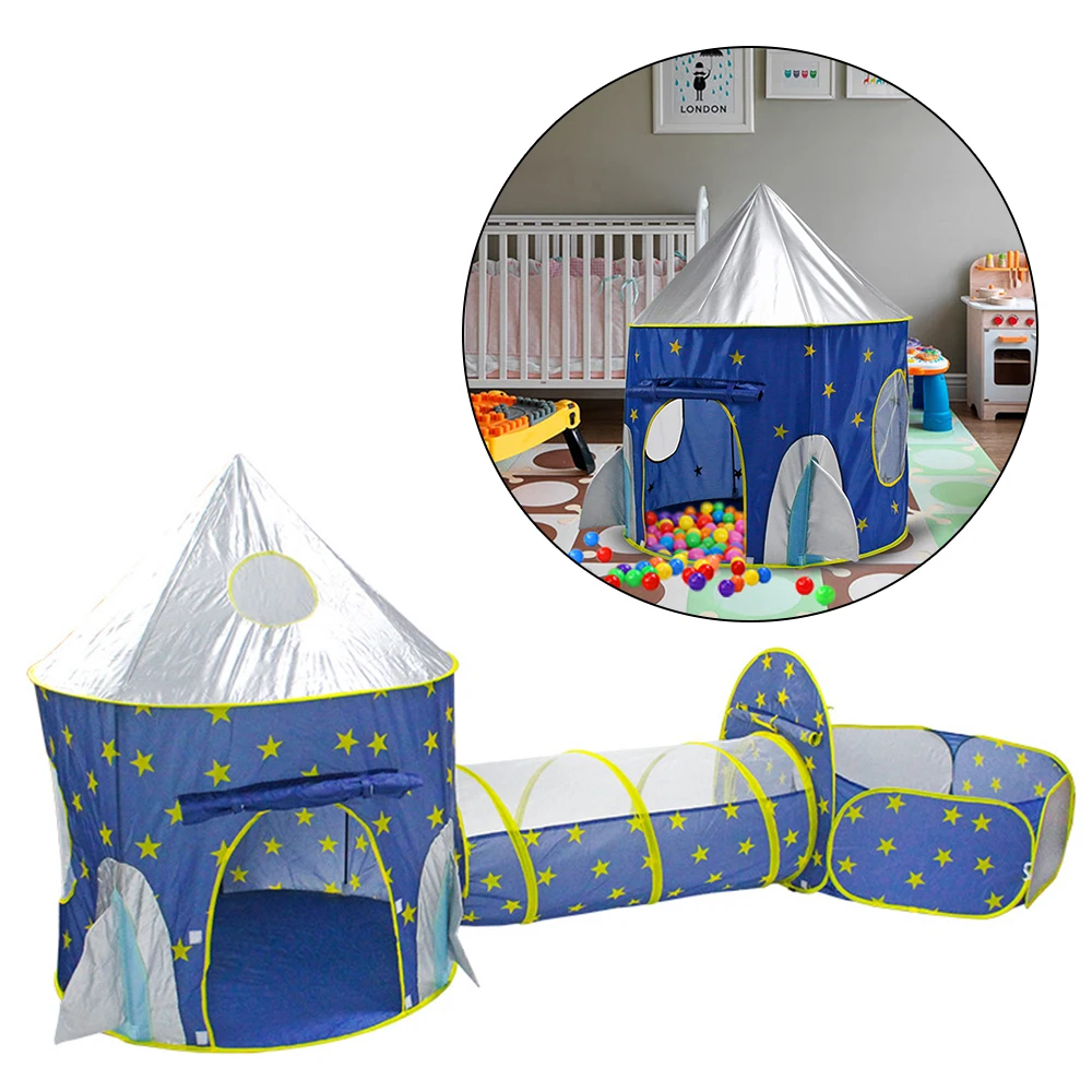 Портативный 3 в 1 космический корабль детская палатка детский ракета корабль мяч детский бассейн сухой бассейн мяч коробка детская комната игрушки