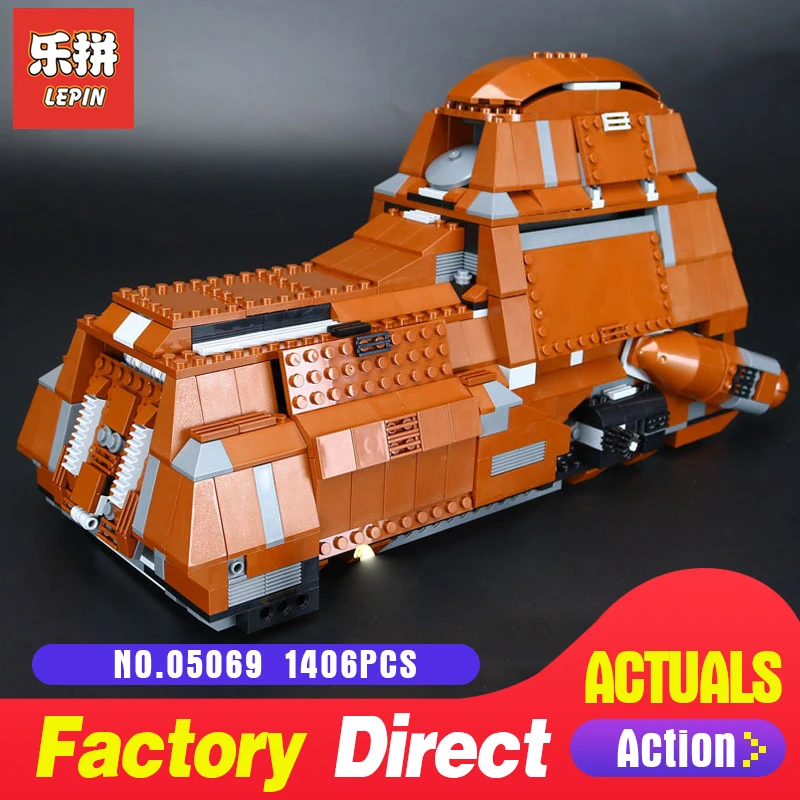 

1338Pcs lepin 05069 Star Trade Federation MTT Transportation Tank Set LegoINGlys Building Blocks Bricks Toys Model 7662 Wars
