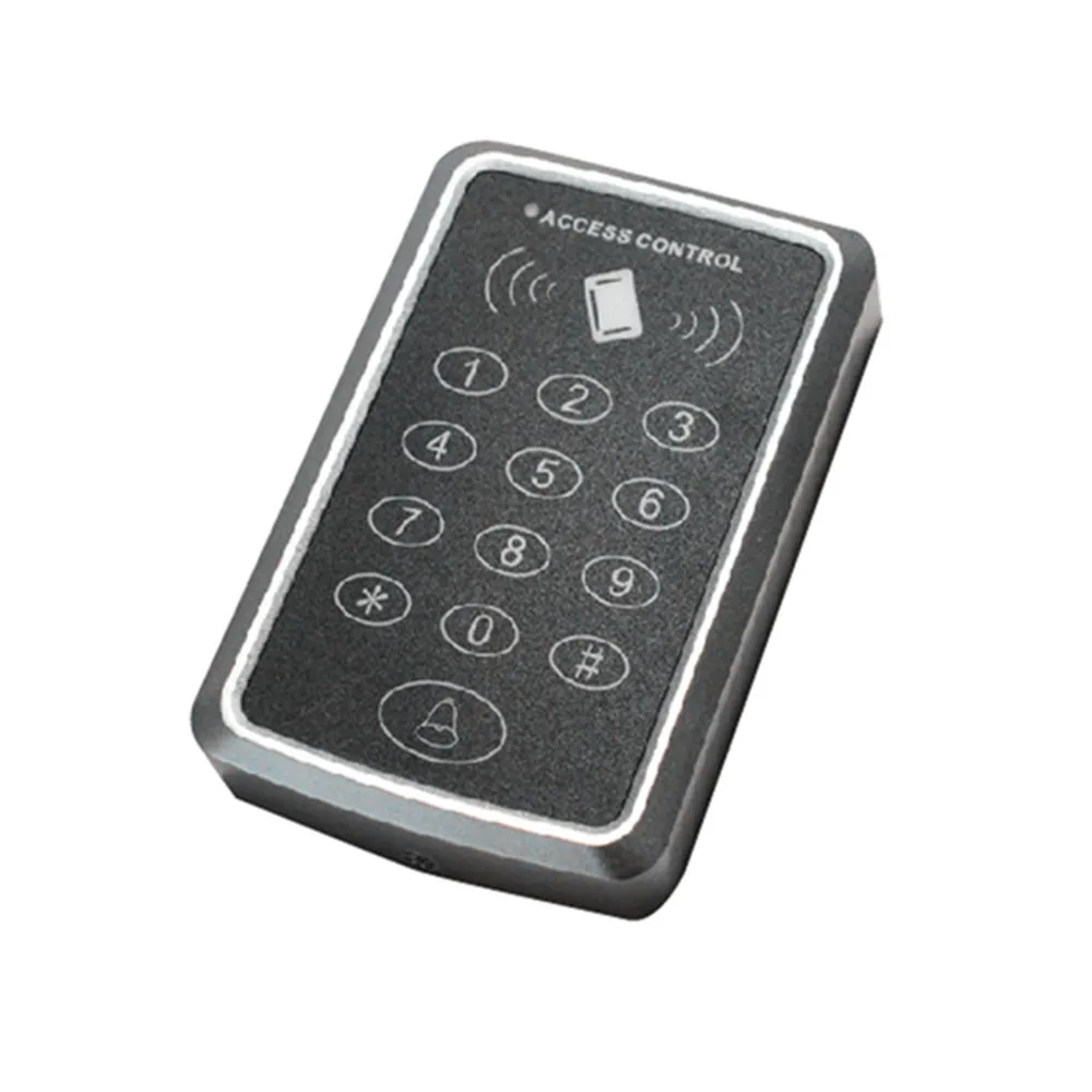 

Access Control Reader 125 khz ID / 13.56mhz IC 1000 user with Pin pad + 2 pcs RFID card