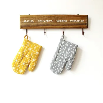 

Nordic Thickened Oven Glove Cotton Non-slip Microwave Insulated Glove Heatproof Mitten Kitchen Household Cooking Glove Supplies