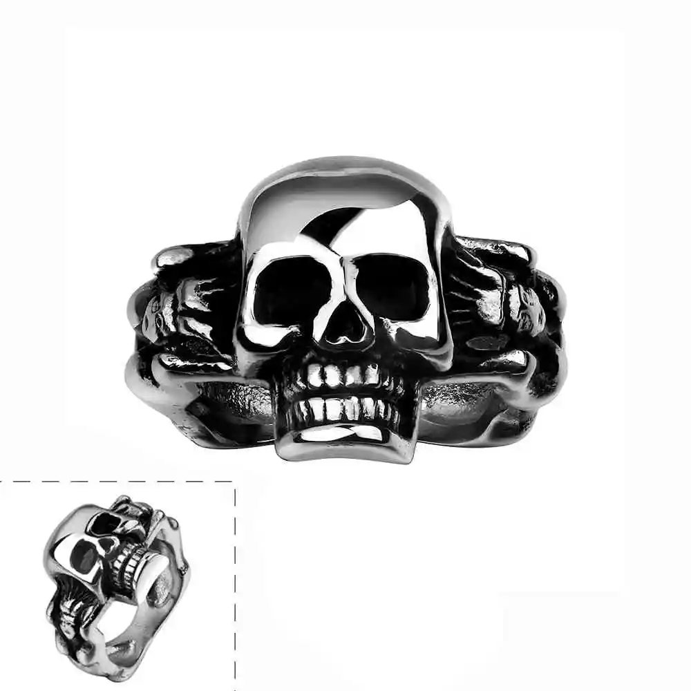 free shipping best gift stainless steel wedding rings skull head anel masculino wedding jewelrychina - Skull Wedding Rings For Men free shipping best gift stainless steel wedding rings skull head anel masculino wedding jewelrychina - Skull Wedding Rings For Men