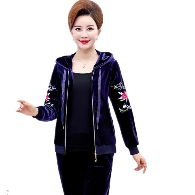 ladies velour tracksuit