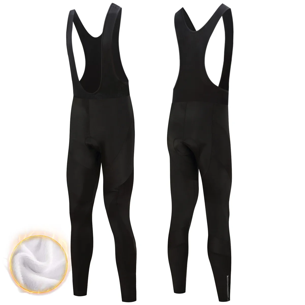 FUALRNY Keep Warm Cycling Bib Trousers Winter Thermal MTB Bike Pants